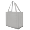 Reflective Large Grocery Tote Bag-Gray