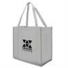 Reflective Large Grocery Tote Bag-Gray