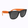 Rubberized Sunglasses Orange w/ Black