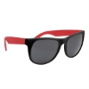 Rubberized Sunglasses Red w/ Black