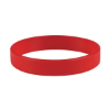 Custom Debossed Silicone Wristbands - 8" x 1/2" Red