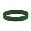 Custom Debossed Silicone Wristbands - 8" x 1/2" Forest Green