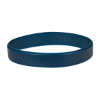 Custom Debossed Silicone Wristbands - 8" x 1/2" Navy Blue