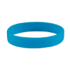 Custom Debossed Silicone Wristbands - 8" x 1/2" Light Blue