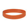 Custom Debossed Silicone Wristbands - 8" x 1/2" Burnt Orange