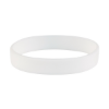 Custom Debossed Silicone Wristbands - 8" x 1/2" White