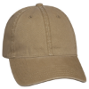 Washed Cotton Cap Dark Khaki