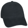 Washed Cotton Cap Black