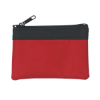 Zippered Coin Pouch (291) Red/Black Trim