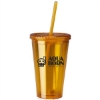 16 oz Insulated Acrylic Tumbler Orange