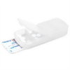 Plastic Bandage Dispenser with Pill Case Clear