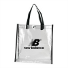 Clear Stadium Tote Bag-Black