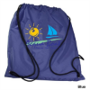 Drawstring Backpack - Full Color Blue