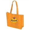 Non Woven Textured Tote Bag - Full Color-Orange