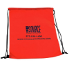 Non Woven Drawstring Backpack - Full Color Red