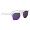 Crystalline Mirrored Malibu Sunglasses Red