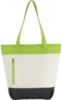 Color Zip Tote Apple Green