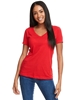 Next Level Apparel Ladies' Ideal V Neck Red