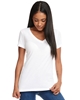 Next Level Apparel Ladies' Ideal V Neck White