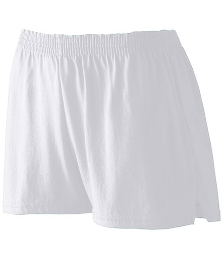 Augusta Sportswear Girls' Trim Fit Jersey Shorts Athletic Heather