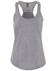 Next Level Apparel Ladies' Gathered Racerback Tanks Heather Gray