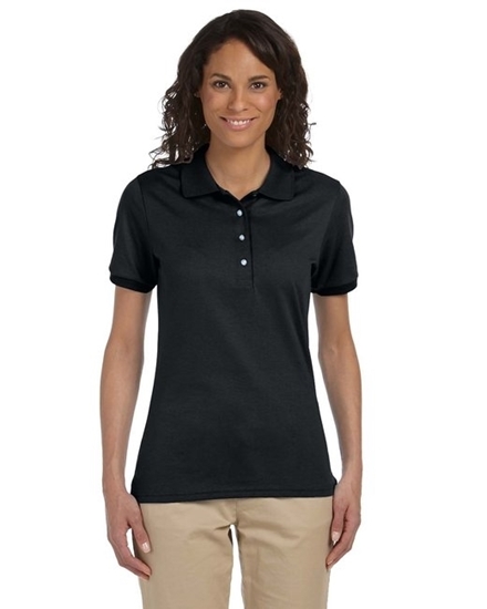 Jerzees Ladies' SpotShield™ Jersey Polos Black