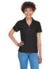 Devon & Jones Ladies' Pima Piqué Y-Collar Polos Black