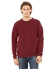 Bella + Canvas Unisex Sponge Fleece Crewneck Sweatshirt Cardinal Triblend