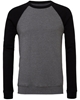 Bella + Canvas Unisex Sponge Fleece Crewneck Sweatshirt Deep Heather Black