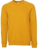 Bella + Canvas Unisex Sponge Fleece Crewneck Sweatshirt Heather Mustard