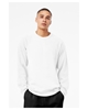 Bella + Canvas Unisex Sponge Fleece Crewneck Sweatshirt Solid White Triblend