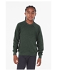 Bella + Canvas Youth Sponge Fleece Raglan Sweatshirts Heather Forest