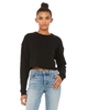 Bella + Canvas Ladies' Cropped Fleece Crew Black