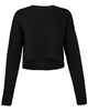 Bella + Canvas Ladies' Cropped Fleece Crew Black