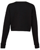 Bella + Canvas Ladies' Cropped Fleece Crew Black