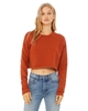 Bella + Canvas Ladies' Cropped Fleece Crew Brick