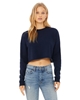 Bella + Canvas Ladies' Cropped Fleece Crew Navy