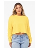 Bella + Canvas Ladies' Cropped Fleece Crew Yellow