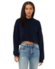 Bella + Canvas Ladies' Cropped Fleece Hoodie Navy