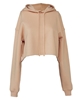 Bella + Canvas Ladies' Cropped Fleece Hoodie Peach