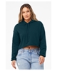 Bella + Canvas Ladies' Cropped Fleece Hoodie Atlantic