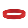 Custom Debossed Silicone Wristbands - 8" x 1/4" Red