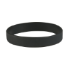 Custom Debossed Silicone Wristbands - 8" x 1/4" Black