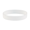 Custom Debossed Silicone Wristbands - 8" x 1/4" White