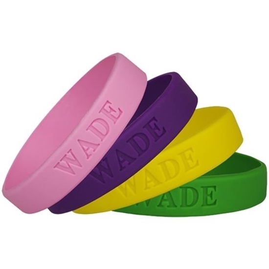 Custom Debossed Silicone Wristbands