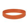 Custom Debossed Silicone Wristbands - 8" x 1" Burnt Orange