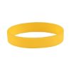 Custom Debossed Silicone Wristbands - 8" x 1" Yellow