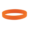 Custom Debossed Silicone Wristbands - 8" x 1" Orange