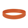 Custom Embossed Silicone Wristbands - 8" x 1" Burnt Orange