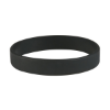 Custom Embossed Silicone Wristbands - 8" x 1" Black